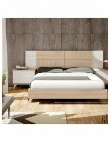 Dormitorio de matrimonio moderno con cabeceros y varios colores a elegir diseño lineal (3)