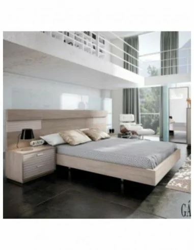 Dormitorio de matrimonio moderno con cabeceros y varios colores a elegir diseño lineal (4)