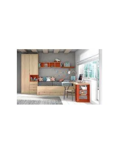 Dormitorio juvenil diseño moderno con varios colores y distribuciones disponibles (1)