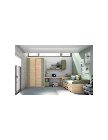 Dormitorio juvenil diseño moderno con varios colores y distribuciones disponibles (12)