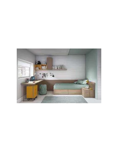 Dormitorio juvenil diseño moderno con varios colores y distribuciones disponibles (13)