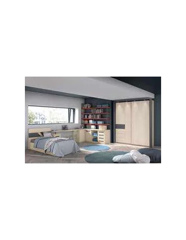 Dormitorio juvenil diseño moderno con varios colores y distribuciones disponibles (15)