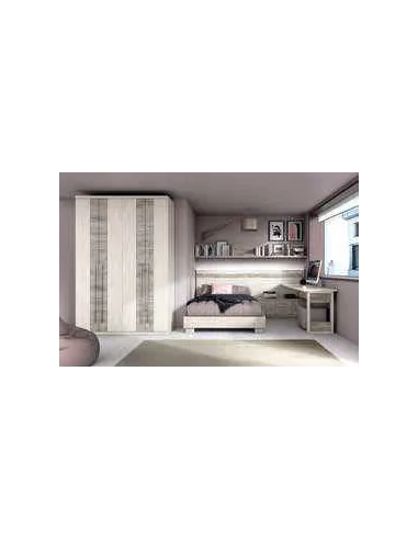 Dormitorio juvenil diseño moderno con varios colores y distribuciones disponibles (16)