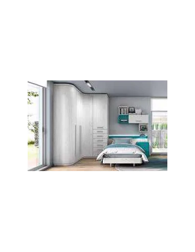 Dormitorio juvenil diseño moderno con varios colores y distribuciones disponibles (17)