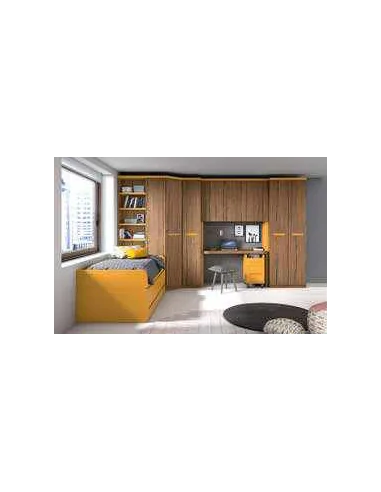 Dormitorio juvenil diseño moderno con varios colores y distribuciones disponibles (22)