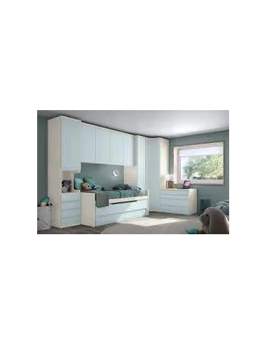 Dormitorio juvenil diseño moderno con varios colores y distribuciones disponibles (25)