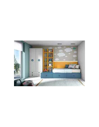 Dormitorio juvenil diseño moderno con varios colores y distribuciones disponibles (27)