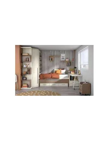Dormitorio juvenil diseño moderno con varios colores y distribuciones disponibles (3)