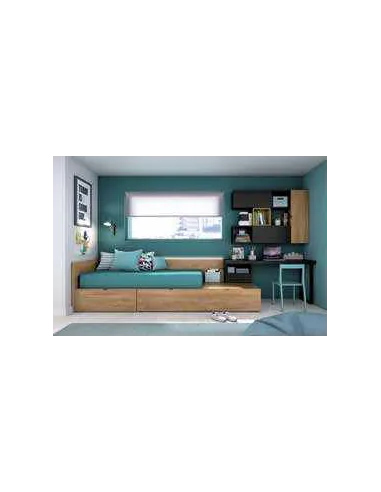 Dormitorio juvenil diseño moderno con varios colores y distribuciones disponibles (30)
