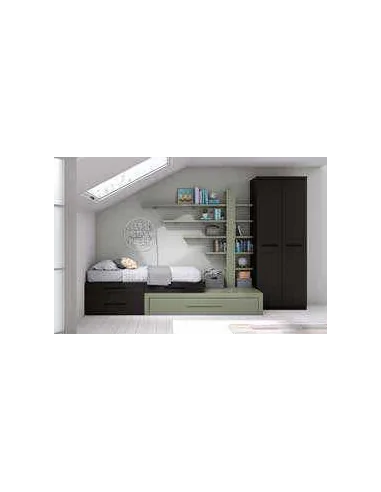Dormitorio juvenil diseño moderno con varios colores y distribuciones disponibles (31)
