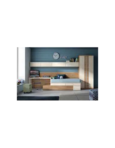 Dormitorio juvenil diseño moderno con varios colores y distribuciones disponibles (32)