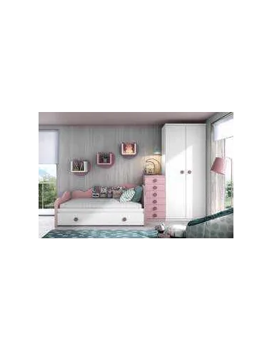 Dormitorio juvenil diseño moderno con varios colores y distribuciones disponibles (34)