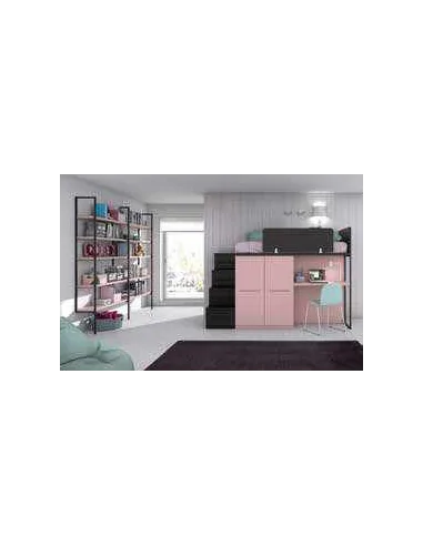 Dormitorio juvenil diseño moderno con varios colores y distribuciones disponibles (43)