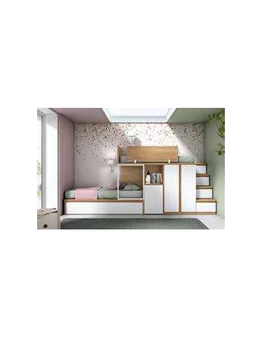 Dormitorio juvenil diseño moderno con varios colores y distribuciones disponibles (45)