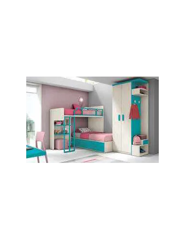Dormitorio juvenil diseño moderno con varios colores y distribuciones disponibles (46)