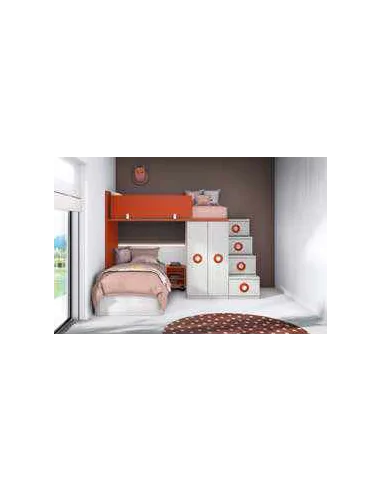 Dormitorio juvenil diseño moderno con varios colores y distribuciones disponibles (47)