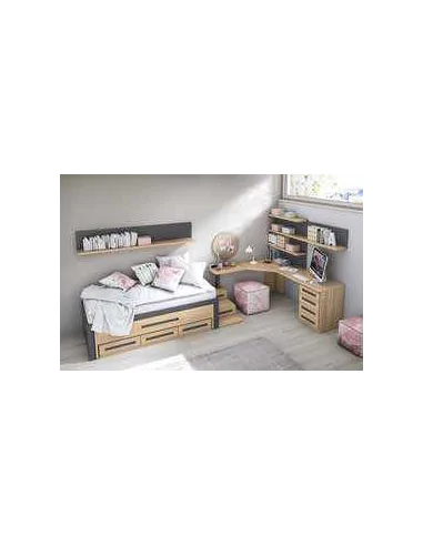 Dormitorio juvenil diseño moderno con varios colores y distribuciones disponibles (72)