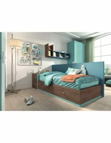 Dormitorios juveniles a medida a diseño moderno  con camas abatibles literas diferentes colores  (14)
