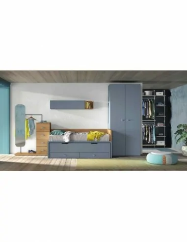 Dormitorios juveniles a medida a diseño moderno  con camas abatibles literas diferentes colores  (39)