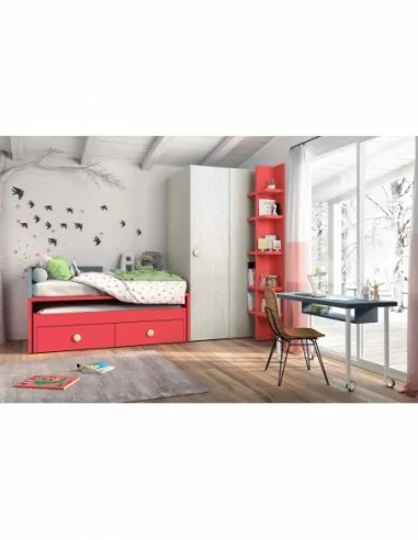 Dormitorios juveniles a medida a diseño moderno  con camas abatibles literas diferentes colores  (47)