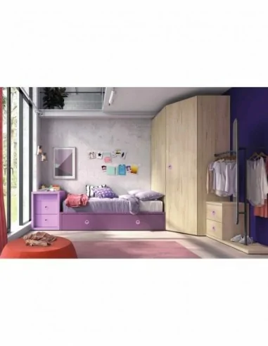 Dormitorios juveniles a medida a diseño moderno  con camas abatibles literas diferentes colores  (52)