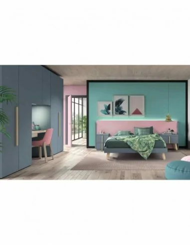 Dormitorios juveniles a medida a diseño moderno  con camas abatibles literas diferentes colores  (55)