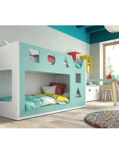 Dormitorios juveniles a medida a diseño moderno  con camas abatibles literas diferentes colores  (6)