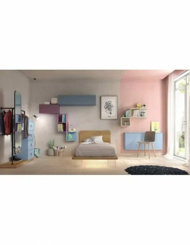 Dormitorios juveniles a medida a diseño moderno  con camas abatibles literas diferentes colores  (61)