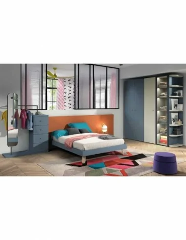 Dormitorios juveniles a medida a diseño moderno  con camas abatibles literas diferentes colores  (63)