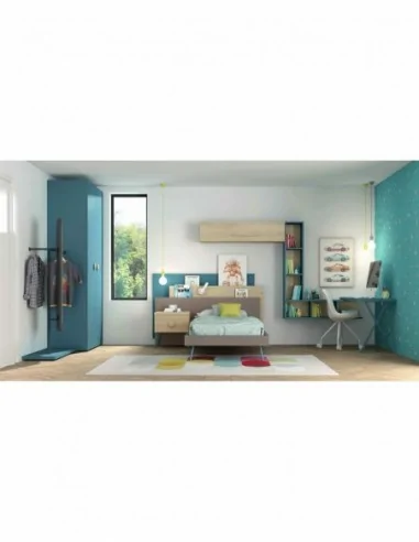 Dormitorios juveniles a medida a diseño moderno  con camas abatibles literas diferentes colores  (64)