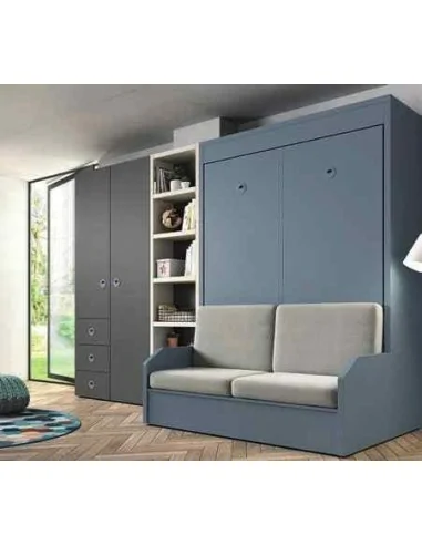 Dormitorios juveniles a medida a diseño moderno  con camas abatibles literas diferentes colores  (8)