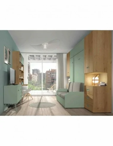 Dormitorios juveniles a medida a diseño moderno  con camas abatibles literas diferentes colores  (83)