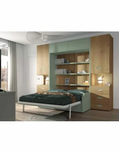 Dormitorios juveniles a medida a diseño moderno  con camas abatibles literas diferentes colores  (85)