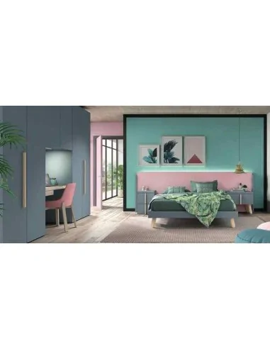 Dormitorios juveniles a medida a diseño moderno  con camas abatibles literas diferentes colores  (9)