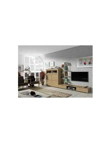 Composicion modular de salon moderna con vitrinas muebles colgados a diseño  (31)