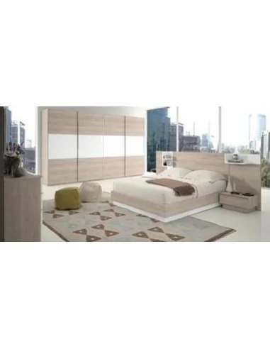 Dormitorio de matrimonio completo con diseño moderno con colores a elegir con comoda y mesitas de noche (12)