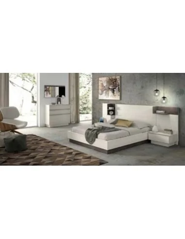Dormitorio de matrimonio completo con diseño moderno con colores a elegir con comoda y mesitas de noche (15)