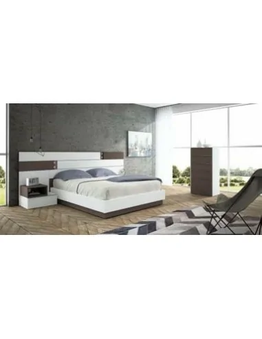 Dormitorio de matrimonio completo con diseño moderno con colores a elegir con comoda y mesitas de noche (16)