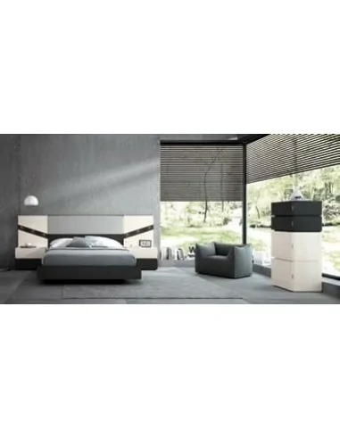 Dormitorio de matrimonio completo con diseño moderno con colores a elegir con comoda y mesitas de noche (17)