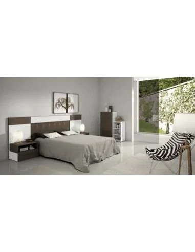 Dormitorio de matrimonio completo con diseño moderno con colores a elegir con comoda y mesitas de noche (20)