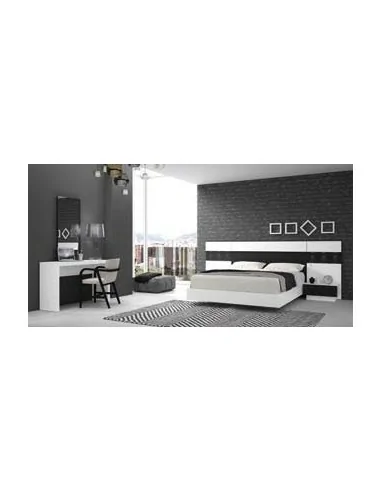Dormitorio de matrimonio completo con diseño moderno con colores a elegir con comoda y mesitas de noche (23)