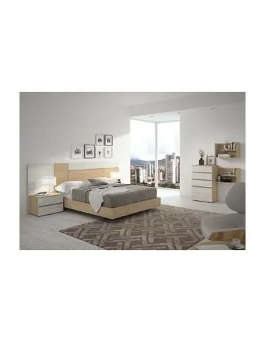 Dormitorio de matrimonio completo con diseño moderno con colores a elegir con comoda y mesitas de noche (27)