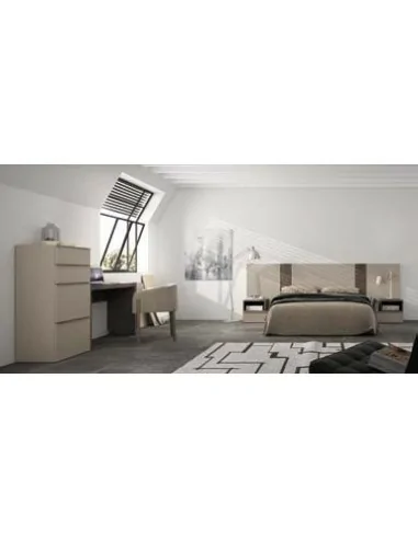 Dormitorio de matrimonio completo con diseño moderno con colores a elegir con comoda y mesitas de noche (28)