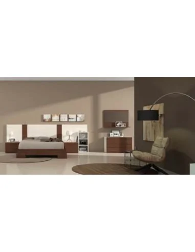 Dormitorio de matrimonio completo con diseño moderno con colores a elegir con comoda y mesitas de noche (29)