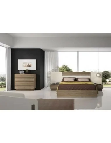 Dormitorio de matrimonio completo con diseño moderno con colores a elegir con comoda y mesitas de noche (31)