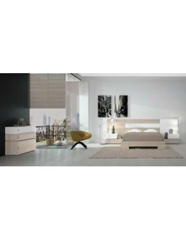 Dormitorio de matrimonio completo con diseño moderno con colores a elegir con comoda y mesitas de noche (32)