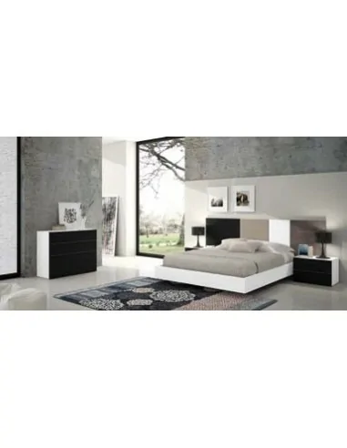 Dormitorio de matrimonio completo con diseño moderno con colores a elegir con comoda y mesitas de noche (35)