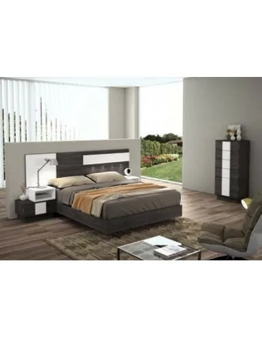 Dormitorio de matrimonio completo con diseño moderno con colores a elegir con comoda y mesitas de noche (37)