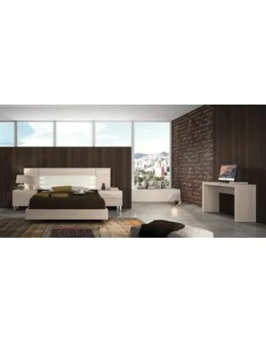 Dormitorio de matrimonio completo con diseño moderno con colores a elegir con comoda y mesitas de noche (39)