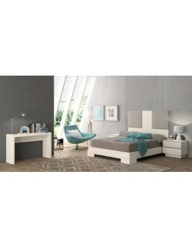 Dormitorio de matrimonio completo con diseño moderno con colores a elegir con comoda y mesitas de noche (48)